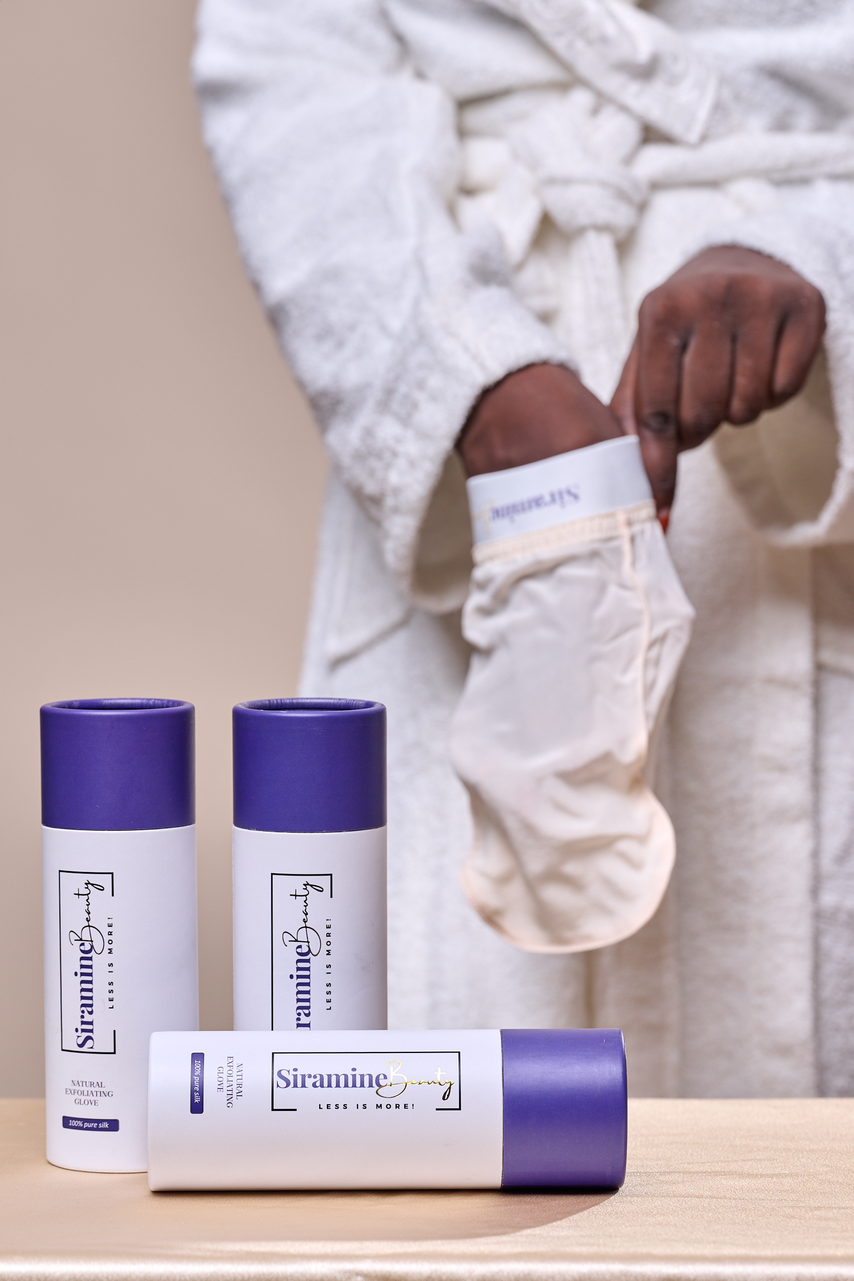 Gant exfoliant En soie