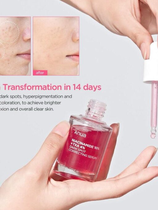 Niacinamide 10%
+ TXA 4% dark spot correcting serum 30ml